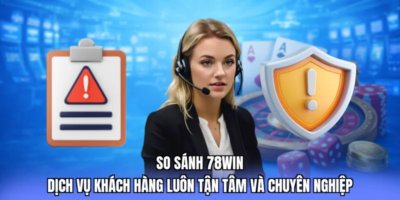 So sánh 78win dịch vụ khách hàng luôn tận tâm và chuyên nghiệp